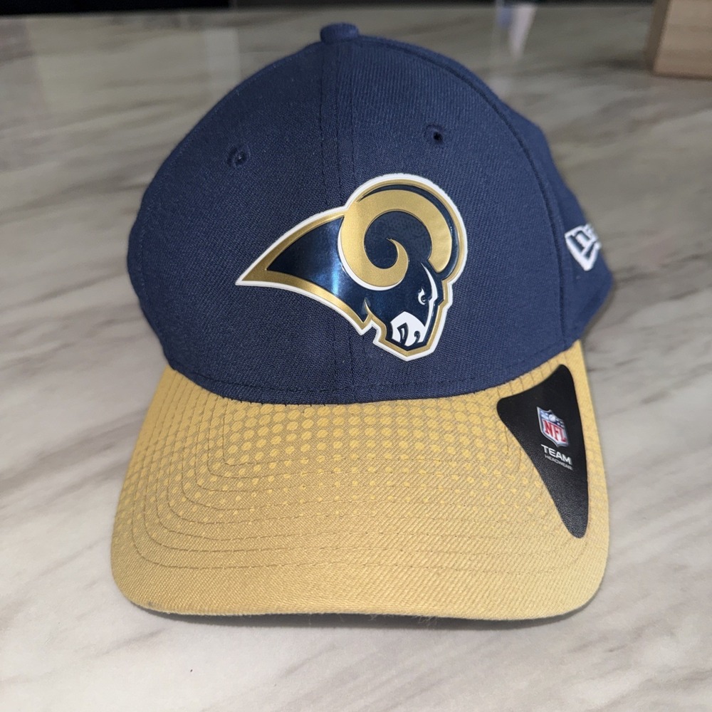Saint Louis Rams NFL New Era 39Thirty Small-Medium Blue And Gold Baseball Cap